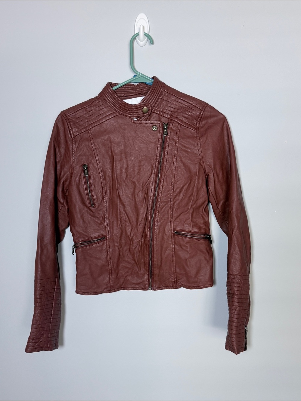 Anthropologie Ettitwa Brown Moto Jacket XS